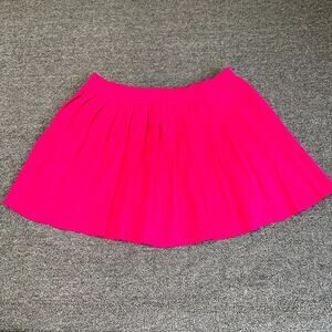 Daisy Tennis Skirt Skort Womens Large Pink Pleated Athletic Ribbed Waistband